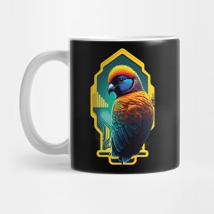 detailed feather of a dreamy bird Mug